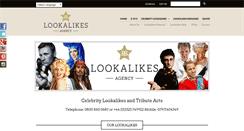 Desktop Screenshot of lookalikes.co.uk